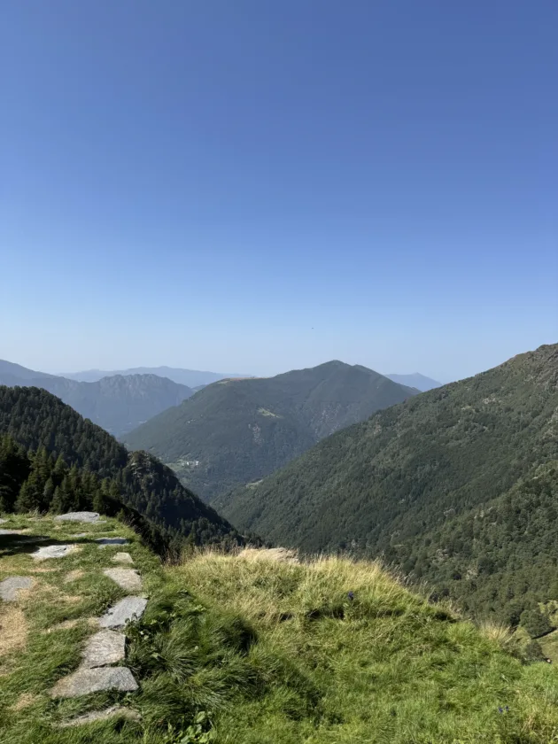 Passeggiata estiva all’Alpe Deleguaggio: ombra, panorama e tradizione 16 passeggiata estiva all'alpe Deleguaggio - vista dall'alpeggio