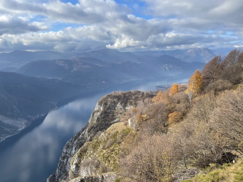 vista dalla passerella del pian dei resinelli